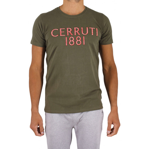 Vêtements Homme T-shirts nsw manches courtes Cerruti 1881 Abruzzo Kaki