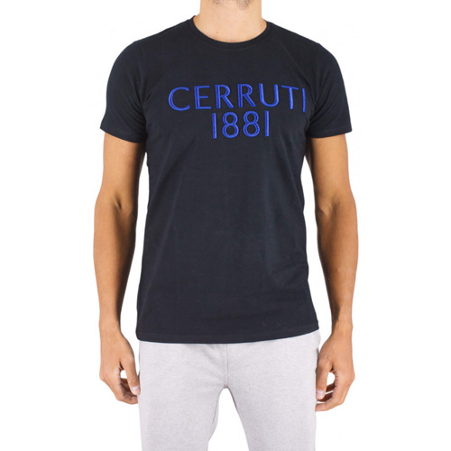 Vêtements Homme T-shirts nsw manches courtes Cerruti 1881 Abruzzo Noir