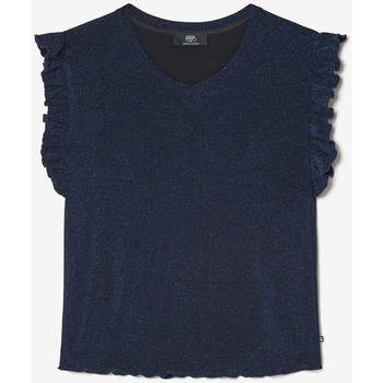 Vêtements Femme T-shirts & Polos Robe Longue Gana Kakiises Top nea bleu nuit irisé Bleu