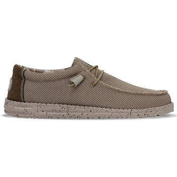 Chaussures Homme Baskets mode HEYDUDE Wally Sox Triple Needle Marron