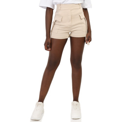 Vêtements Femme Shorts / Bermudas La Modeuse 67070_P155964 Beige