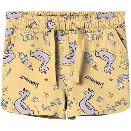 Vêtements Fille Warhol Shorts / Bermudas Name it 13203009 Jaune
