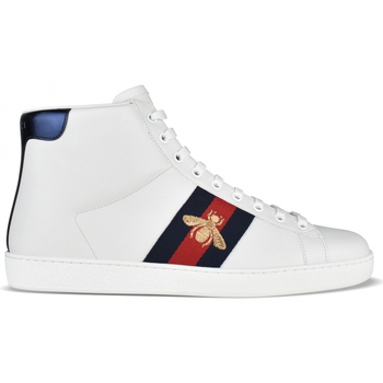 Chaussures Homme Bottes Gucci Sneakers Bee Ace Blanc