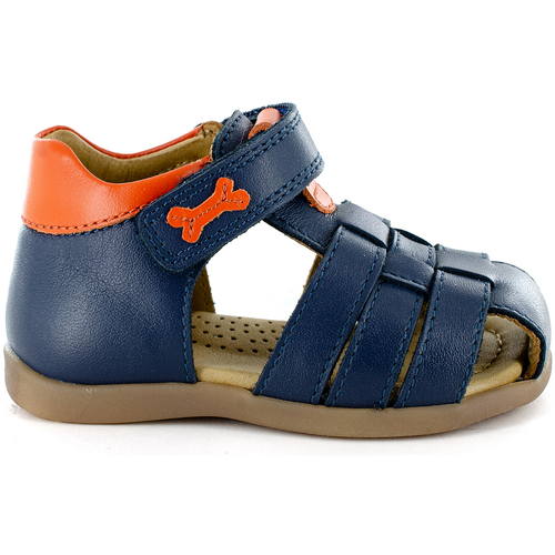 Chaussures Garçon La mode responsable Stones and Bones Saro Calf Navy-Brick Bleu