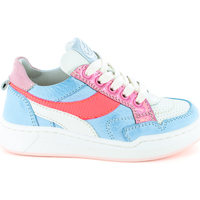 Chaussures Fille Baskets mode Les Petites Bombes Revin Ice Blue-Coral Fluo Bleu