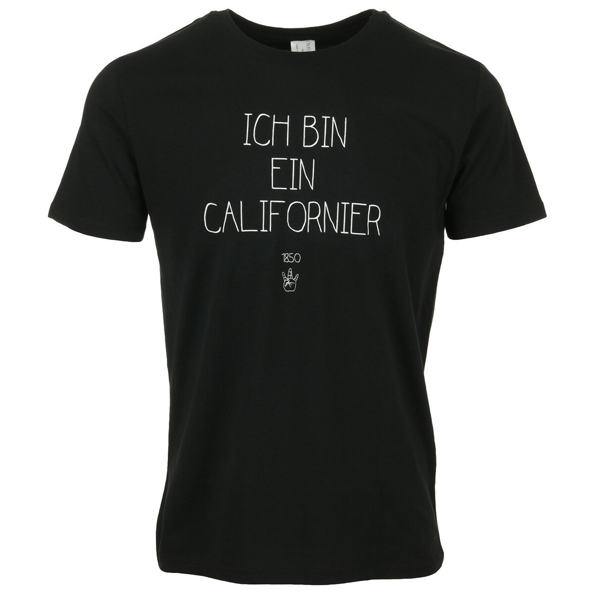 Vêtements Homme T-shirts manches courtes Civissum Ich Bin Ein Californier Tee Noir