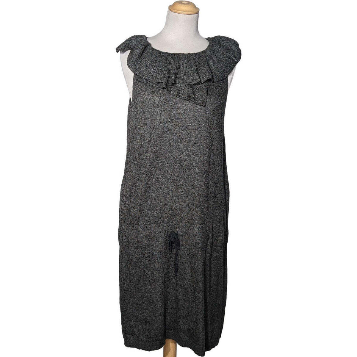 Vêtements Femme Robes Naf Naf robe mi-longue  38 - T2 - M Gris Gris