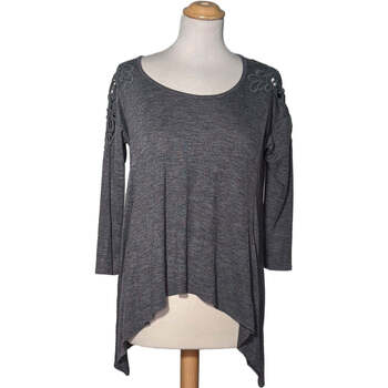 pull hollister  pull femme  36 - t1 - s gris 