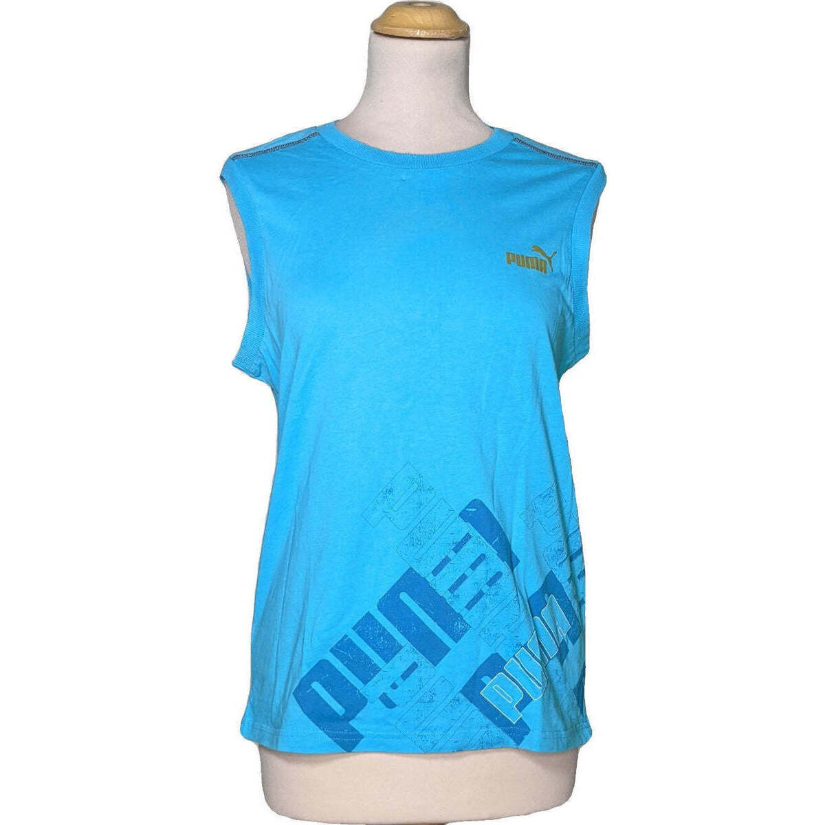Vêtements Femme Débardeurs / T-shirts sans manche Puma débardeur  36 - T1 - S Bleu Bleu