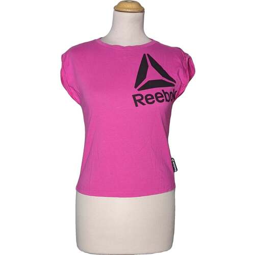 Vêtements Femme Make A Statement With The Distortedd x Reebok Reebok Sport top manches courtes  34 - T0 - XS Rose Rose