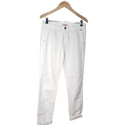 Vêtements Femme Pantalons DDP pantalon slim femme  36 - T1 - S Blanc Blanc