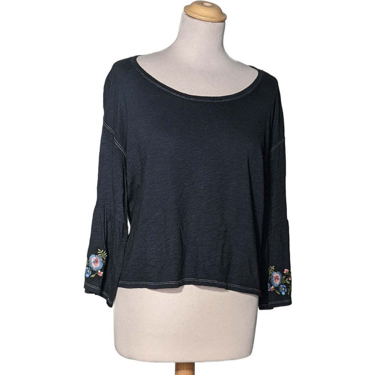 Vêtements Femme Orian micro-flowers print cotton shirt Hollister 34 - T0 - XS Bleu