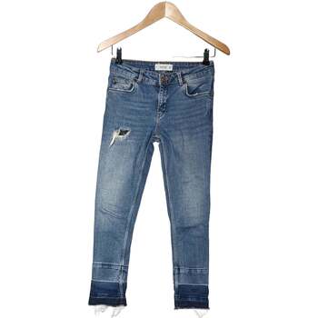 Vêtements Femme Jeans Long Mango jean droit femme  34 - T0 - XS Bleu Bleu