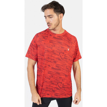 Vêtements Homme Soins corps & bain Spyder T-shirt manches courtes Quick-Drying UV Protection Rouge