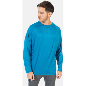 Vêtements Homme Mens Cycling Mountain Shorts Spyder T-shirt manches longues Quick-Drying UV Protection Bleu