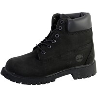 Chaussures Fille Bottines Timberland Boot Cuir 6IN Premium Noir