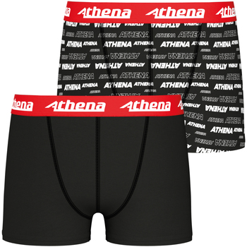 Athena Lot de 2 boxers garçon Sport Blanc