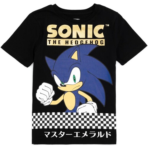 Vêtements Garçon T-shirts manches courtes Sonic The Hedgehog  Noir