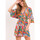 Vêtements Femme Robes courtes Rio De Sol Liberté Jungle Multicolore