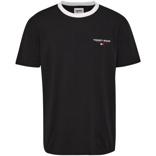Vêtements Homme T-shirts & Polos Tommy Jeans T shirt homme  Ref 60307 BDS Noir Noir