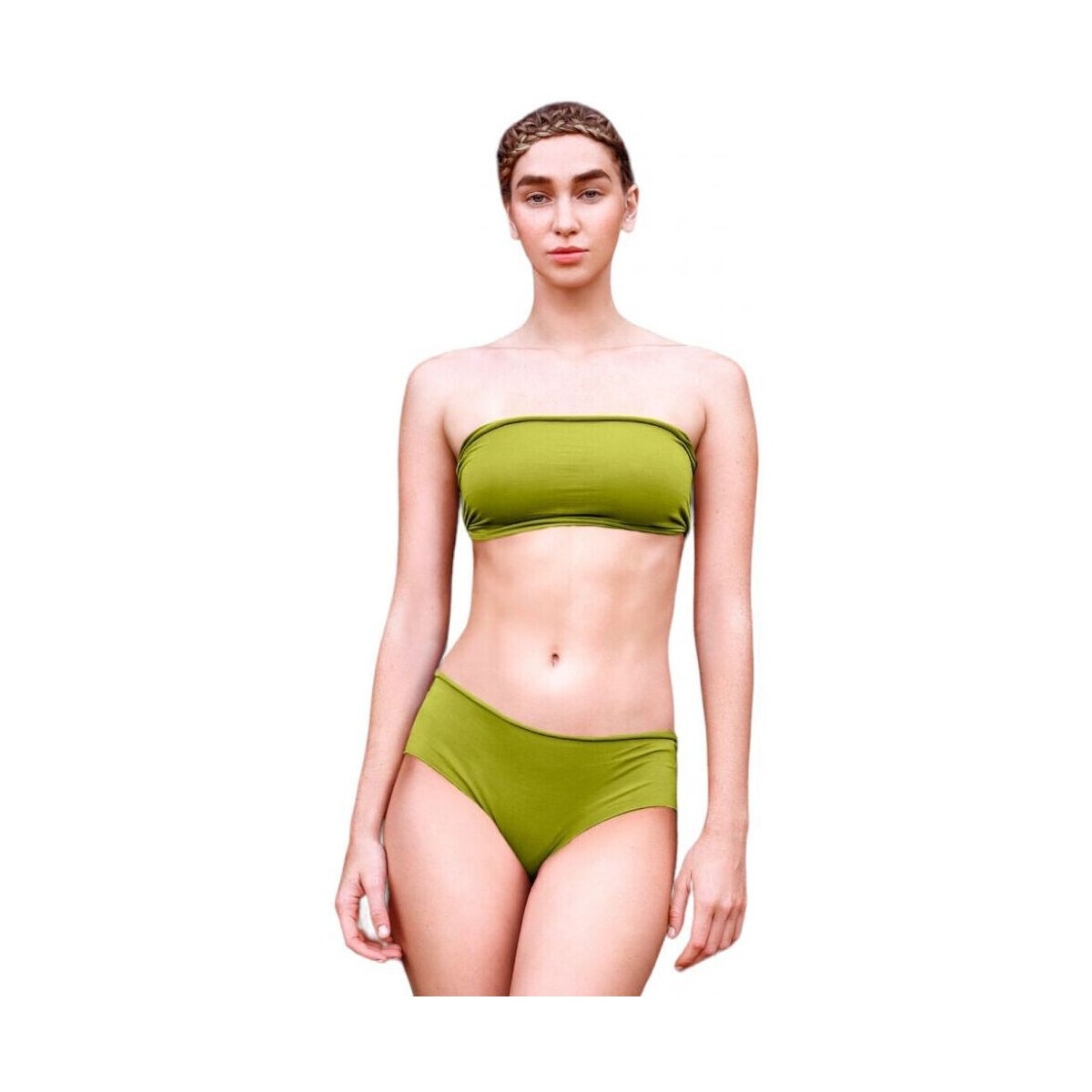 Vêtements Femme Maillots / Shorts de bain Isole & Vulcani Troncs Fresia Femme Lime Jaune