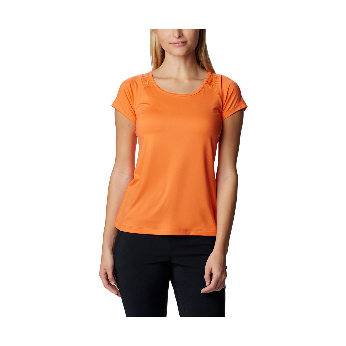 Vêtements Femme Chemises / Chemisiers Columbia Peak To Point II SS Tee Orange