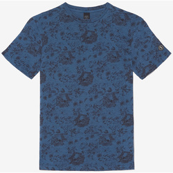 Vêtements Homme T-shirts Junior & Polos Le Temps des Cerises T-shirt pagan bleu à motif Bleu