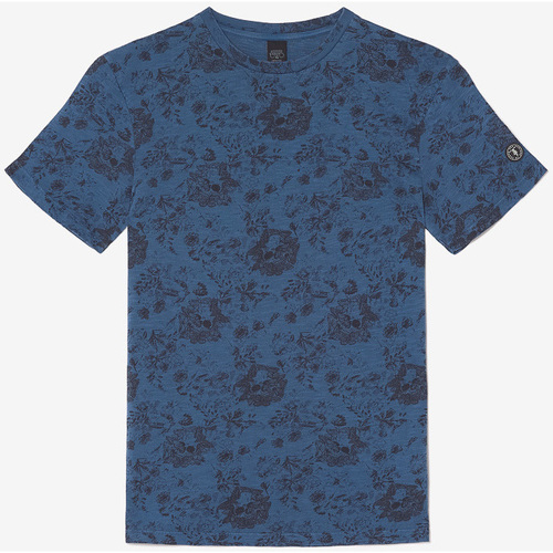 Vêtements Homme T-shirts & Polos The Happy Monkises T-shirt pagan bleu à motif Bleu