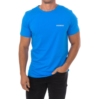 Vêtements Homme T-shirts manches courtes Bikkembergs BKK2MTS01-BLUE Bleu