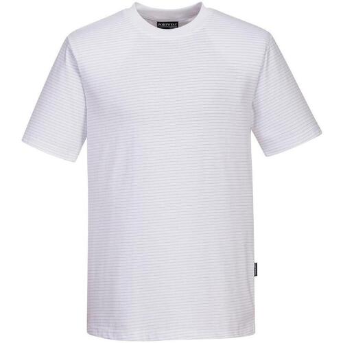 Vêtements Homme T-shirts manches longues Portwest  Blanc