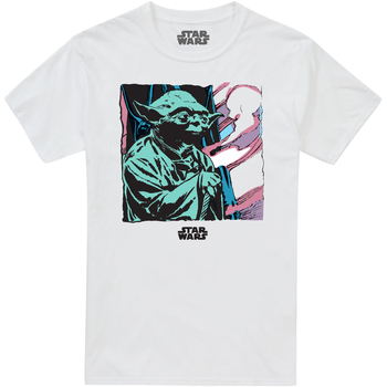 Vêtements Homme T-shirts manches longues Disney Jedi Legend Blanc