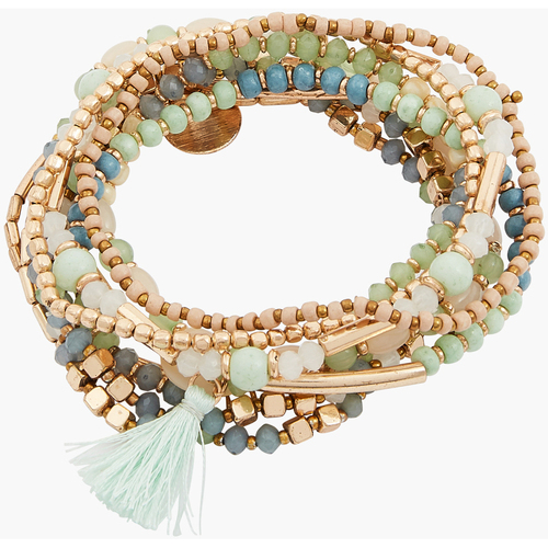 Utilisez au minimum 1 lettre minuscule Femme Bracelets Lollipops Set de bracelets à perles fantaisie Doré