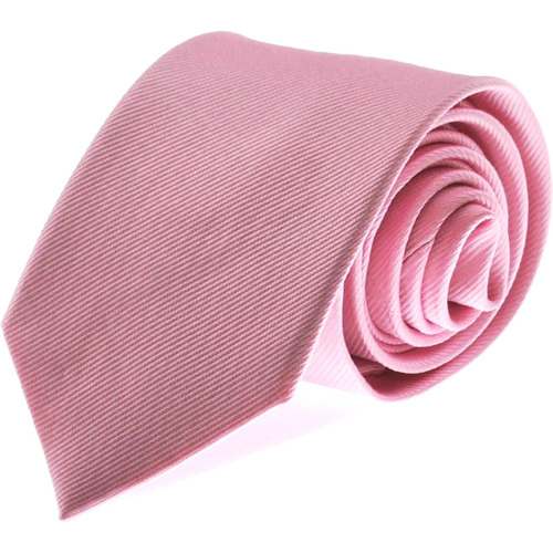 Vêtements Homme Décorations de noël Suitable Cravate Soie Rose Uni F03 Rose