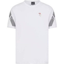 Vêtements Homme T-shirts & Polos Ea7 Emporio button-up ARMANI T-shirt 7 lignes EA7 3RPT03 P T3BZ pour homme Blanc