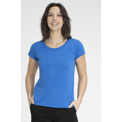 Vêtements rose STOREEZ round neck T-shirt Gerard Pasquier T-shirts col rond MARINE Bleu