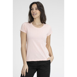 Vêtements rose STOREEZ round neck T-shirt Gerard Pasquier T-shirts col rond MARINE Rose