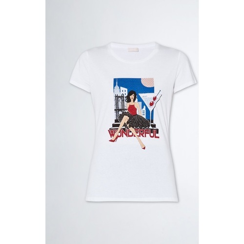 Vêtements Femme T-shirts & Polos Liu Jo WA3282JS923 Blanc