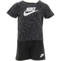 Vêtements Enfant T-shirts manches courtes Nike skylon B nsw club ssnl short set Noir