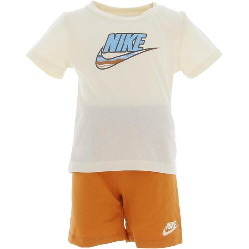 Nike B nsw lnt short set Beige - Vêtements T-shirts manches courtes Enfant  40,00 €