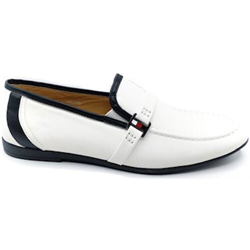 Chaussures Homme Mocassins Kebello Mocassin à enfiler Blanc H Blanc