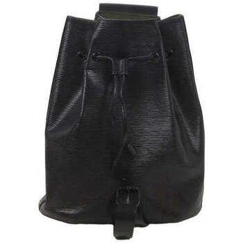 licie Femme licie à dos Louis Vuitton Sac à dos en cuir Noir