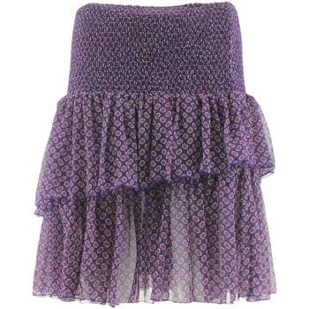 Vêtements Femme Jupes Maje Mini jupe en coton Violet