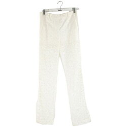 Vêtements Femme Pantalons Givenchy micro-check Pantalon en coton Blanc