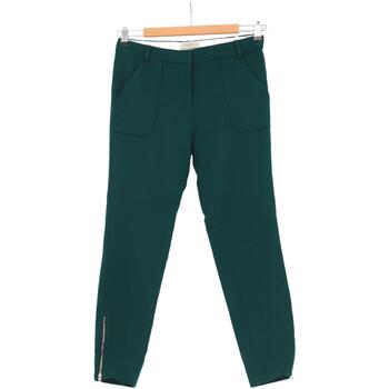 pantalon bash  pantalon droit vert 