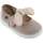 Chaussures Fille Ballerines / babies Victoria MERCEDITA  OJALA 105110 NUD RAYÉ Beige