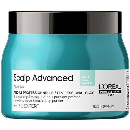 Beauté Shampooings L'oréal Scalp Advanced Shampooing & Masque 2-en-1 Anti-gras Purifia 