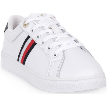 Chaussures Femme Baskets mode Tommy Hilfiger YBS EMBOSSED WEBBING Blanc