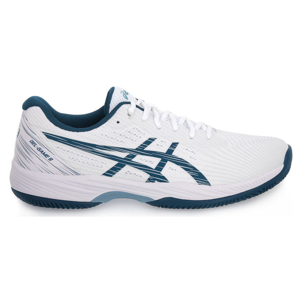 Chaussures Homme Fitness / Training Asics 102 GEL GAME 9 CLAY Blanc