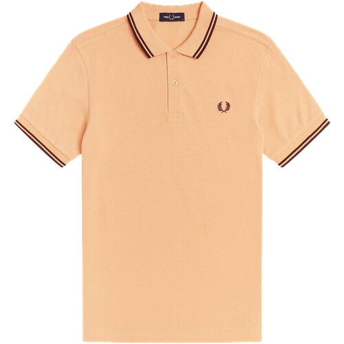 Vêtements Homme T-shirts & Polos Fred Perry Jordan Essential Holiday Plaid Clothing Collection Fred Perry Shirt Orange