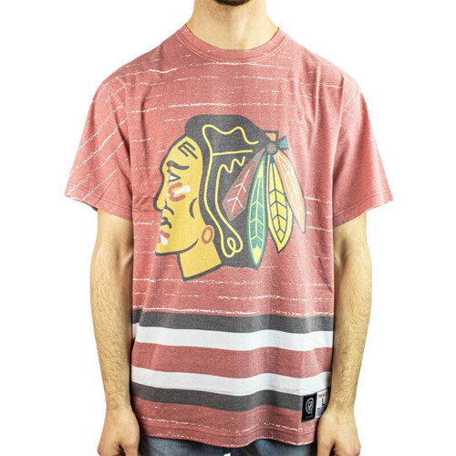 Vêtements T-shirts manches courtes Mitchell And Ness T-shirt NHL Chicago Blackhawks Multicolore